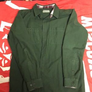 Green Dravus workers Button down